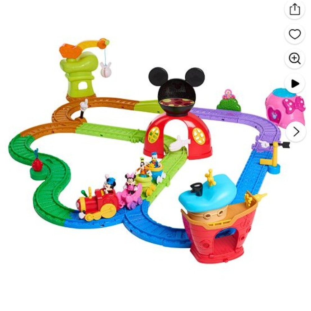 NEW in box Disney Jr. Mickey Mouse Clubhouse Fun Track Set Train, Minnie, Goofy